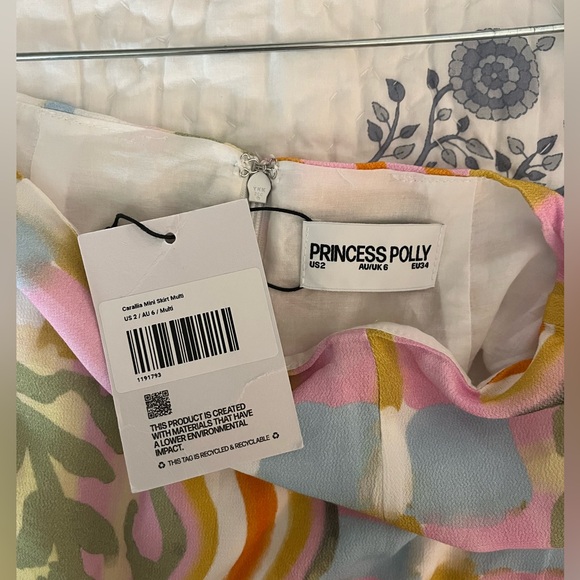 NWT Princess Polly Caraliia Mini Skirt Multi Color - Picture 6 of 9